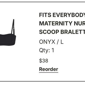 SKIMS Onyx Maternity Nursing Bralette